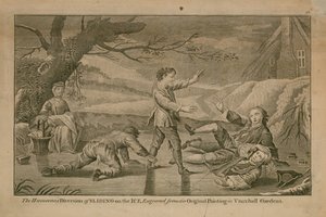Die humorvolle Ablenkung des Schlittschuhlaufens auf dem Eis von Francis Hayman