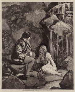 Undine entdeckt sich dem Ritter Huldbrand von Francis John Wyburd