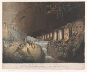 Ansicht der Ruinen der Villa Maecenas in Tivoli von Francis Jukes