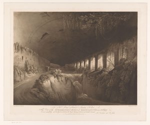 Ansicht der Ruinen der Villa Maecenas in Tivoli