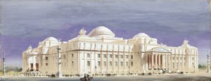 Entwurf für das Brooklyn Museum of Art von Francis L.V. Hoppin