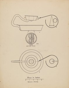 Kerzenhalter mit Löscher von Francis Law Durand