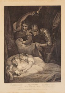 Der Mord an Edward V und seinem jüngeren Bruder, dem Herzog von York. Aus William Shakespeares "Richard III", 4. Akt, 3. Szene von Francis Legat