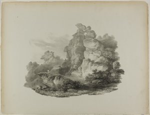 Brimham Rocks, in der Nähe von Pateley Bridge, Yorkshire von Francis Nicholson