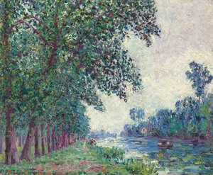 Ufer der Loing in Nemours