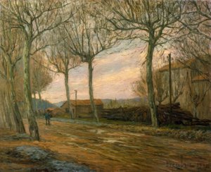 Landschaft mit Landstreicher