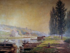 Der Kanal von Loing in Moret, 20. Jahrhundert von Francis Picabia