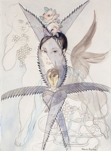 Transparenz - Kopf und geflügeltes Pferd von Francis Picabia