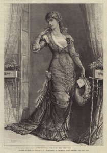 Madame Modjeska als Constance, in Heartsease, im Royal Court Theatre
