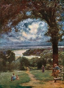 Die Themse bei Richmond von der Terrasse von Francis S. Walker