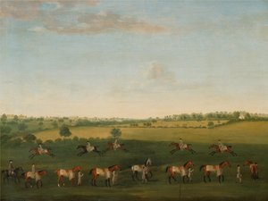 Sir Charles Warre Malets Rennpferde beim Training von Francis Sartorius