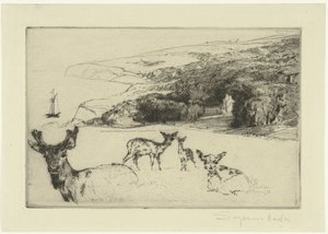 Newton Manor von Francis Seymour Haden (Sir) (signed by artist)