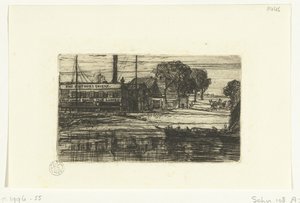 West London Ruderclub von Francis Seymour Haden (Sir) (signed by artist)