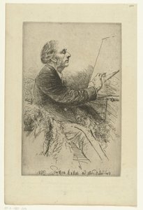 Selbstporträt von Francis Seymour-Haden von Francis Seymour Haden (Sir) (signed by artist)