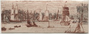 Eine Skizze vor Greenwich von Francis Seymour Haden