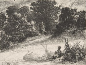 Combe Bottom, 1860 von Francis Seymour Haden