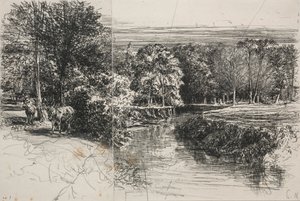 Dundrum River und die zwei Esel
