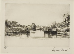 Egham Schleuse von Francis Seymour Haden