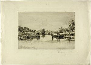 Egham-Schleuse von Francis Seymour Haden
