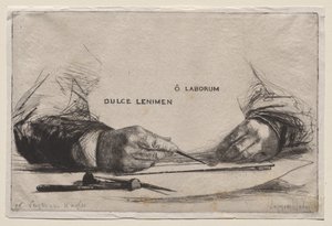 Hände Radierung von Francis Seymour Haden