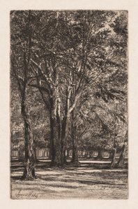 Kensington Gardens, Nr. 2 (Die größere Platte) von Francis Seymour Haden