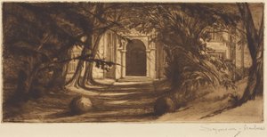 Mytton Hall von Francis Seymour Haden