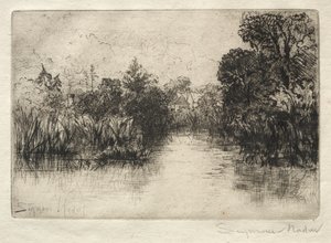 Shere Mill Pond Eine kleine Studie