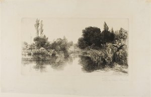 Shere Mill Pond, Nr. II (große Platte) von Francis Seymour Haden