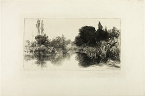 Shere Mill Pond, Nr. II (große Platte) von Francis Seymour Haden