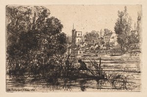 Twickenham Kirche von Francis Seymour Haden