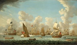 Marinezeitschrift in Spithead (England), 1767 von Francis Swaine