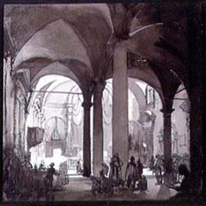 Innenansicht der Klosterkirche, San Felice, Florenz, 20. Jahrhundert von Francis Sydney Unwin