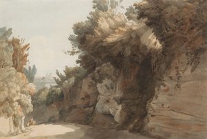 Ein Blick in der Nähe des Arco Scuro, Blick auf die Villa Medici, Rom, 1785