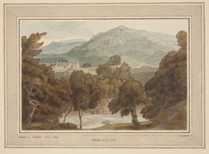 Ambleside, Eine Ansicht in der Nähe von Clappers Gate, Ambleside von Francis Towne