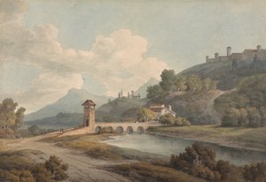 Moderne Brücke in Narni