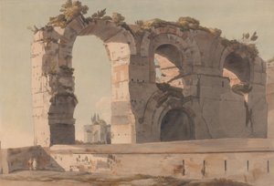 Das Claudische Aquädukt, Rom von Francis Towne