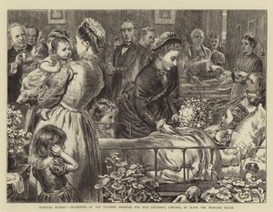 Hospital Sunday, Wiedereröffnung des Victoria-Krankenhauses für kranke Kinder, Chelsea, durch HRH Prinzessin Louise von Francis Wilfred Lawson