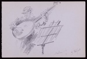 Porträt von Arnold Dolmetsch von Francis Wilfred Lawson
