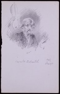 Porträt von Arnold Dolmetsch von Francis Wilfred Lawson