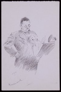 Porträt von Aubrey Hammond (um 1934) von Francis Wilfred Lawson