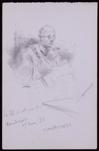Porträt von Edwin Lutyens von Francis Wilfred Lawson