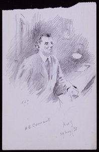 Porträt von HB Cresswell von Francis Wilfred Lawson