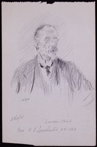 Porträt von HV Lanchester von Francis Wilfred Lawson