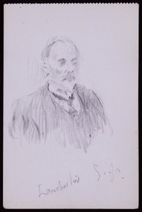 Porträt von HV Lanchester von Francis Wilfred Lawson