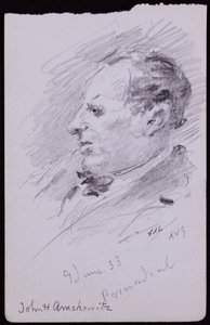 Porträt von John Amshewitz von Francis Wilfred Lawson