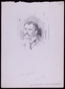 Porträt von Mervyn Macartney von Francis Wilfred Lawson