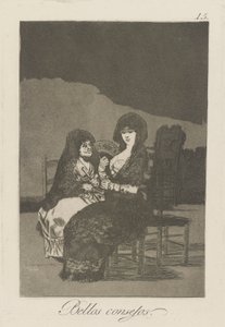 Bellos consejos. (Schöne Lehren.), pl. 15 aus der Serie Los caprichos
