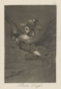 Gute Reise, Platte 64 aus der Serie Los caprichos von Francisco de Goya