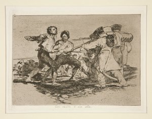 Con razón o sin ella (Mit Recht oder Unrecht), pl. 2 aus der Serie Los desastres de la guerra (Die Schrecken des Krieges)