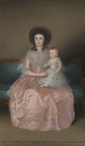Gräfin von Altamira und ihre Tochter María Agustina